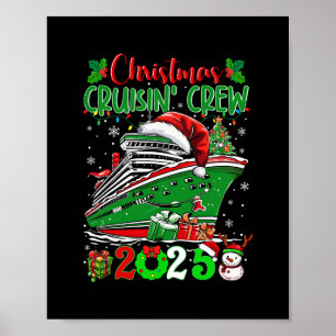 Weihnachts-Cruisin-Crew 2025 passende Familienkreu Poster