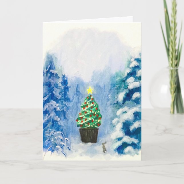 Weihnachts-Cupcake #1 Karte (Vorderseite)