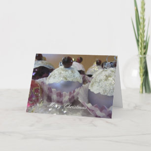 Weihnachts-Cupcake-Baumschmuck Feiertagskarte