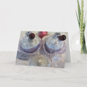 Weihnachts-Cupcake-Baumschmuck Feiertagskarte