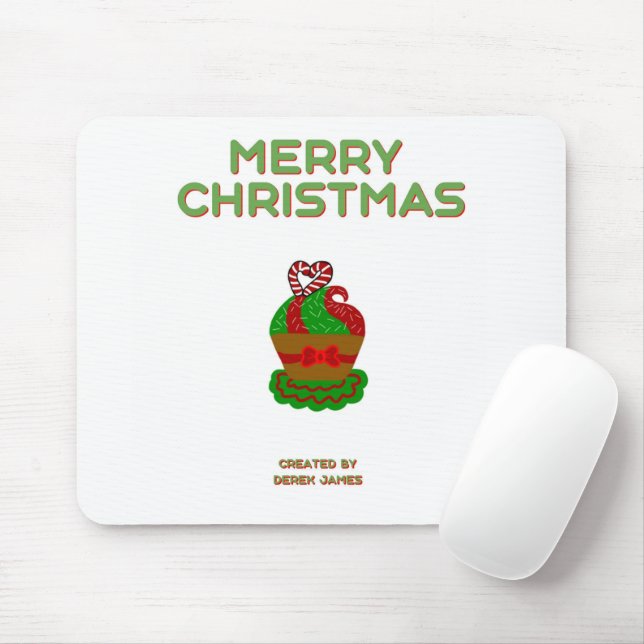 Weihnachts-Cupcake-Mauspad Mousepad (Mit Mouse)
