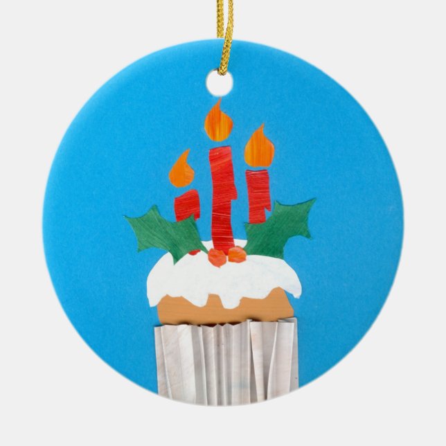 Weihnachts Cupcake Ornament (Vorne)