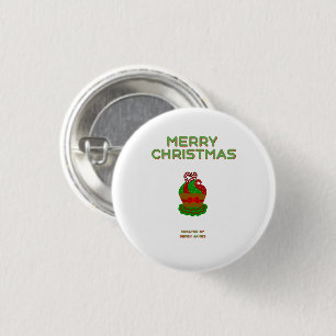Weihnachts-Cupcake-Rundbutton Button