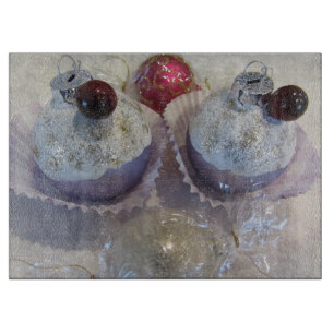 Weihnachts-Cupcakes Schneidebrett