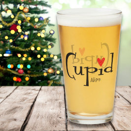 Weihnachts-Cupid-Rentierglas Glas