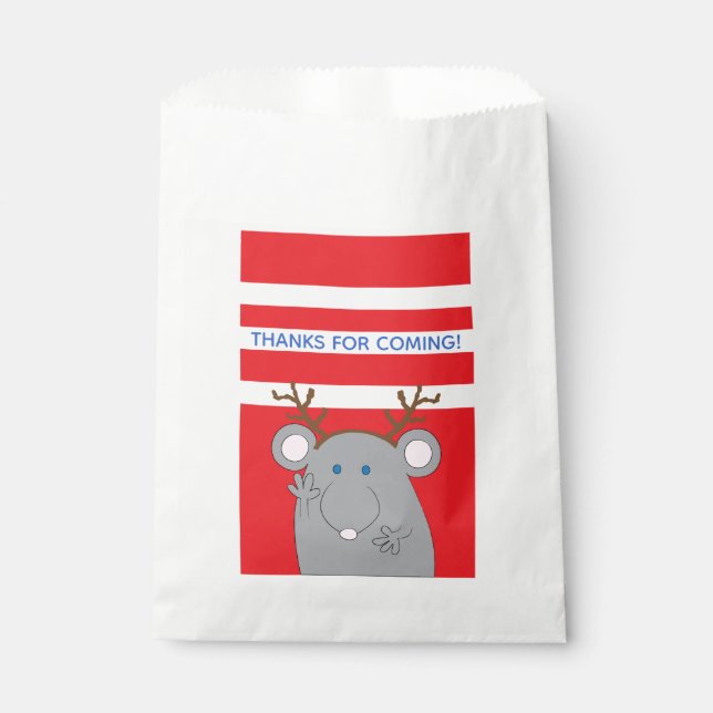 Weihnachts Custom Gevor Tasche "Merry Christmouse" Geschenktütchen (Vorderseite)