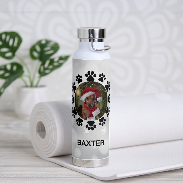 Weihnachts-Custom-Hund-Foto Trinkflasche (Yoga)