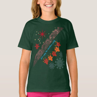 Weihnachts-Cute-Mädchen-T-Shirt-Festliches-Feierta T-Shirt