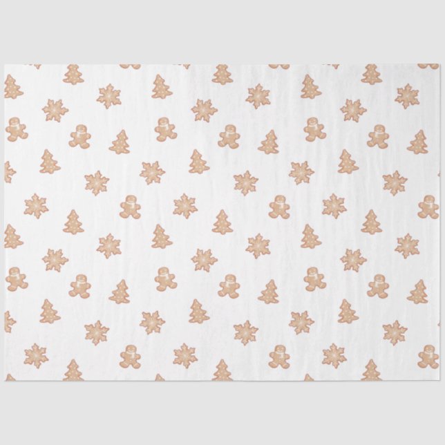 Weihnachts-Cutout-Cookies Weihnachten Seidenpapier (Vorderseite)