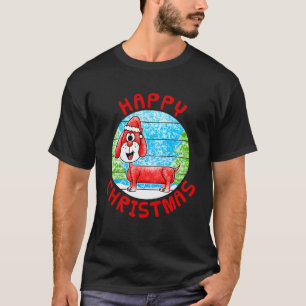 Weihnachts-Dachshund-Wursthund-Christmas-lustig T-Shirt