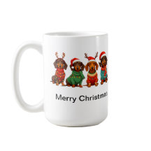 Weihnachts-Dachshunde