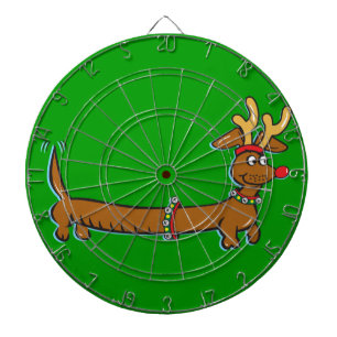 Weihnachts-Dackel Dartscheibe