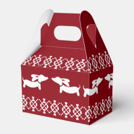 Weihnachts-Dackel Geschenkboxen Messe Isle Ugly Sw Geschenkschachtel