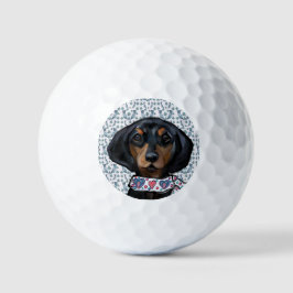 Weihnachts-Dackel Golfball