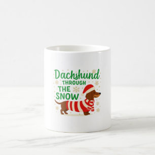 Weihnachts-Dackel-Kaffeetasse Kaffeetasse