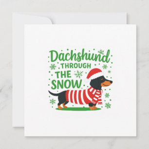 Weihnachts-Dackel-Karte
