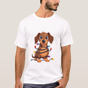 Weihnachts-Dackel-Lichter T-Shirt