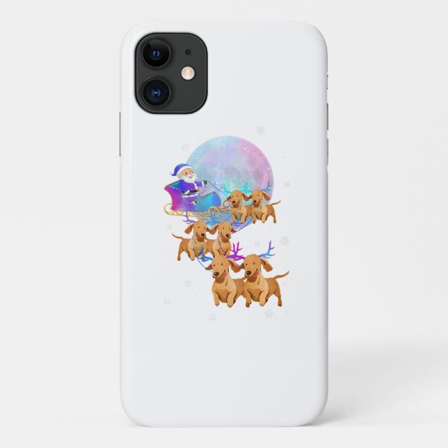 Weihnachts-Dackel Rentier Santa Dog Mama Case-Mate iPhone Hülle (Rückseite)