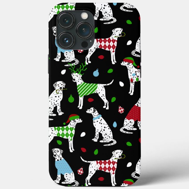 Weihnachts-Dalmatiner Case-Mate iPhone Case (Rückseite)