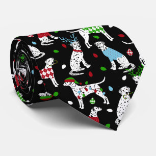 Weihnachts-Dalmatiner Neck Tie Krawatte