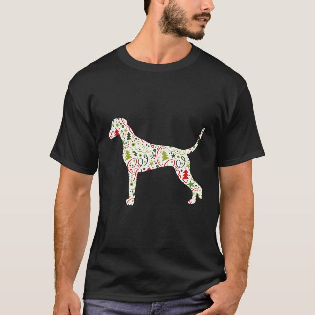 Weihnachts-Dalmatiner T-Shirt (Vorderseite)
