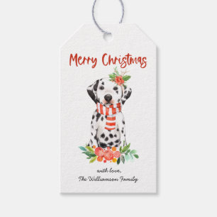 Weihnachts-Dalmations-Hund-Geschenkanhänger Geschenkanhänger