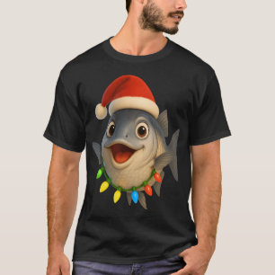 Weihnachts-Damenfisch T-Shirt