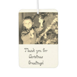 Weihnachts-Danke-Foto Autolufterfrischer
