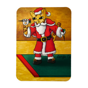 Weihnachts-Darts-Cat-Magnet Magnet