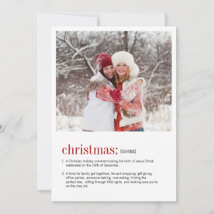 Weihnachts-Definition-Foto Feiertagskarte