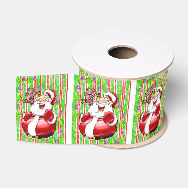 Weihnachts-Dekorationsband, Teddybär Ripsband (Spule)
