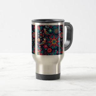 Weihnachts-Dekorationsmuster Reisen/Tasse des Pend Reisebecher