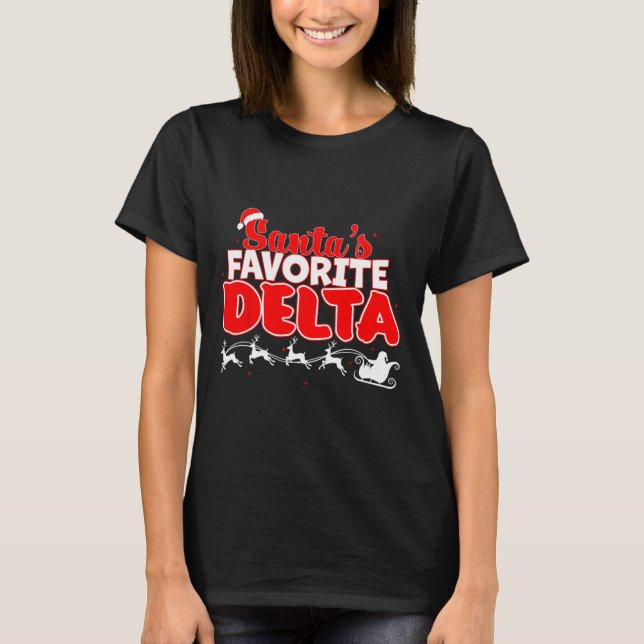 Weihnachts-Delta-Weihnachtsfeiertage Xmas Whi T-Shirt (Vorderseite)