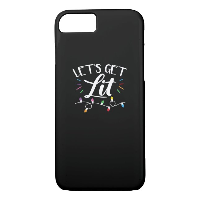 Weihnachts-Design - Lasst uns Lit bekommen Case-Mate iPhone Hülle (Rückseite)