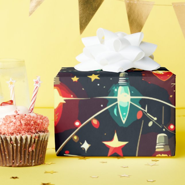 Weihnachts-Design-Muster 4 Geschenkpapier (Geburtstagsparty)