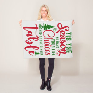 Weihnachts-Designzeit Fleecedecke