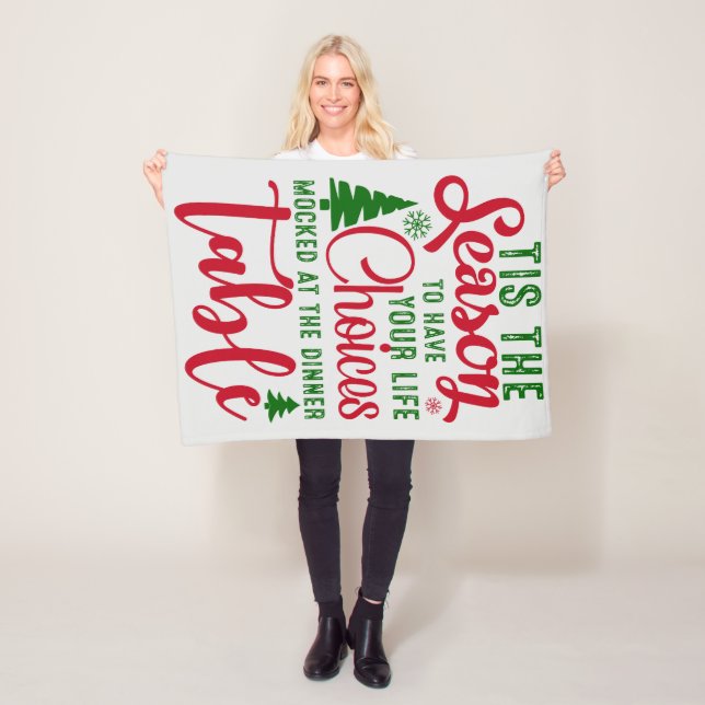 Weihnachts-Designzeit Fleecedecke (Beispiel)