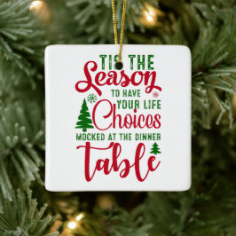 Weihnachts-Designzeit Keramikornament