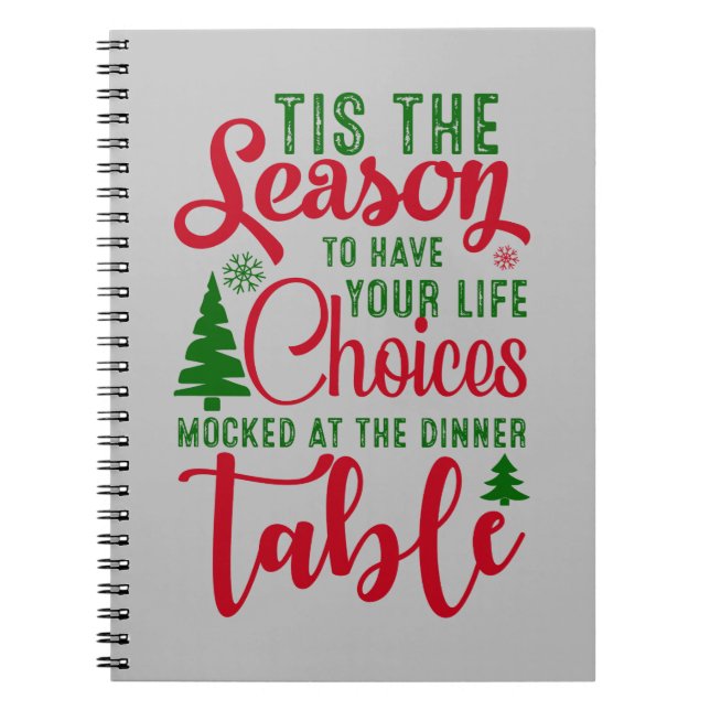 Weihnachts-Designzeit Notizblock (Vorderseite)