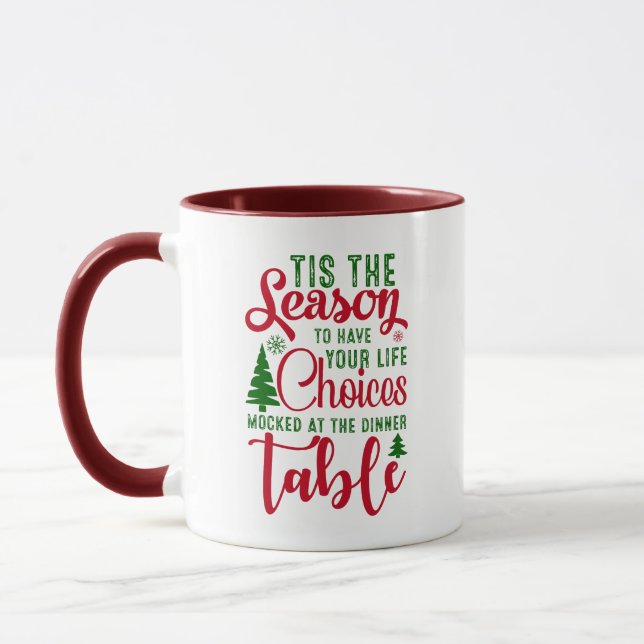 Weihnachts-Designzeit Tasse (Links)
