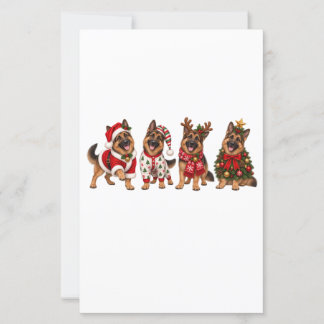 Weihnachts Deutsche Schäferhund Freunde