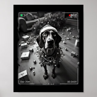 Weihnachts deutscher Kurzzeiger auf Cam Poster