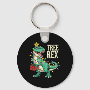 Weihnachts-Dinosaurier-Baum Rex Schlafanzug Männer Schlüsselanhänger