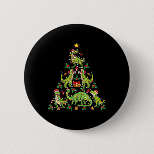 Weihnachts-Dinosaurier-Baum Rex-Shirt Jungen Kinde Button