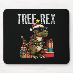 Weihnachts-Dinosaurier-Baum Rex Xmas Trex Kleinkin Mousepad