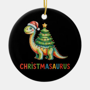 Weihnachts-Dinosaurier T Rex Dino Weihnachtsbaumli Keramik Ornament