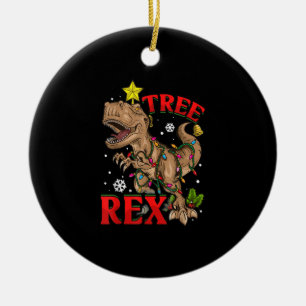 Weihnachts Dinosaurier Tree Rex Lights T Rex Xmas Keramik Ornament