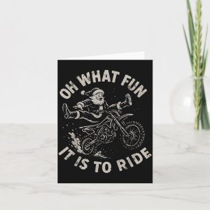 Weihnachts-Dirt-Bike-Santa-Motocross-Born-To-Sleig Karte