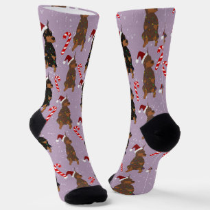 Weihnachts-Dobermann Socken
