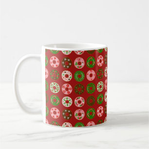 Weihnachts Donut Holiday Leckerei Muster Kaffeetasse